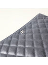 Clutch Medium Classic Clutch Black Caviar Silver A82545 - CHANEL - BALAAN 4