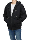 Back Logo Zip-Up Hoodie Black - WOOYOUNGMI - BALAAN 6