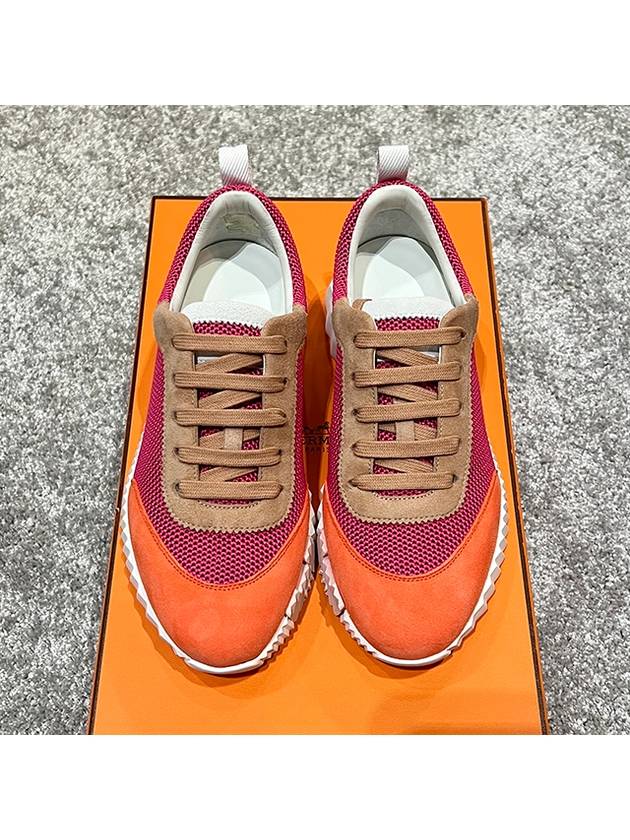 Bouncing Mesh Low Top Sneakers Rose - HERMES - BALAAN 3