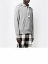 Face Logo Patch Cotton Hoodie Light Grey - ACNE STUDIOS - BALAAN 4