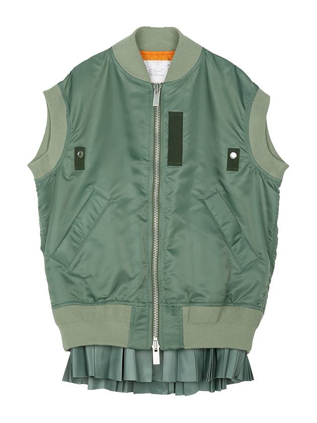 Nylon Twill Vest Green - SACAI - BALAAN 2