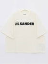 Men's Logo Cotton Short Sleeve T-Shirt White - JIL SANDER - BALAAN 4