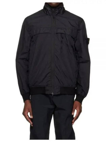 Garment Dyed Crinkle Reps R Nylon Jacket Black - STONE ISLAND - BALAAN 2