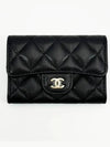 Classic Gold Logo Caviar Card Wallet Black - CHANEL - BALAAN 2