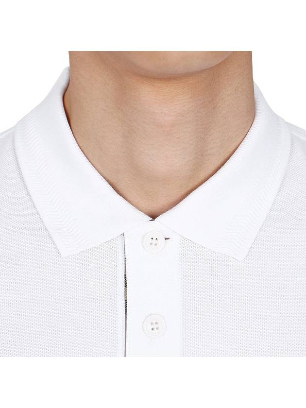 Eddie Cotton Polo Shirt White - BURBERRY - BALAAN 6