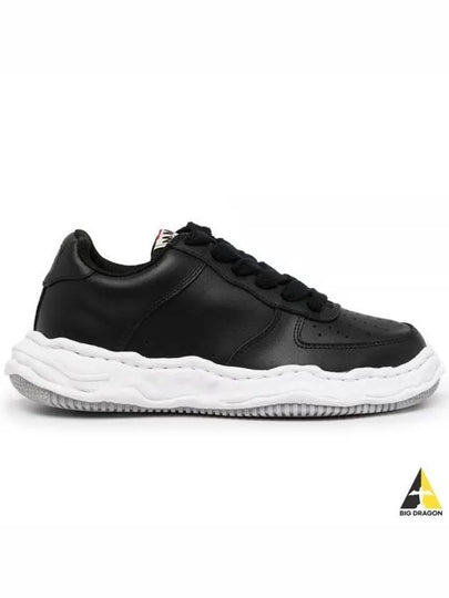 Wayne OG Sole Leather Low Top Sneakers Black - MIHARA YASUHIRO - BALAAN 2