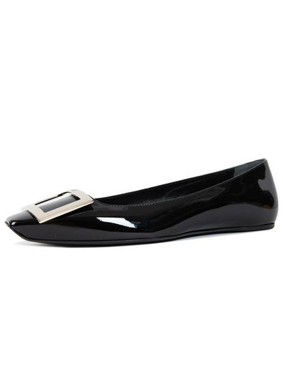 Trompette Metal Buckle Ballerina Black - ROGER VIVIER - BALAAN 2