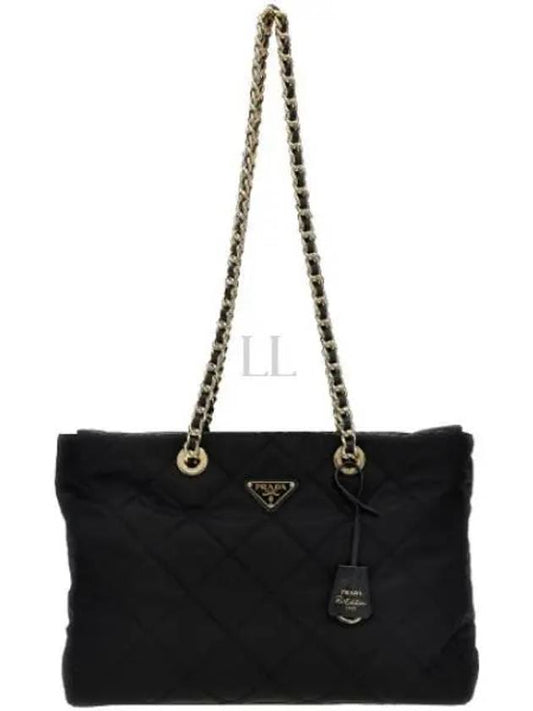 Re-Edition 1995 Chaine Large Re-Nylon Shoulder Bag Black - PRADA - BALAAN 2