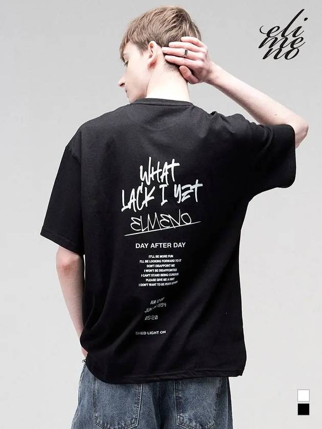 EL Street Artwork Oversized Fit Short Sleeve T-Shirt Black - ELIMENO - BALAAN 3