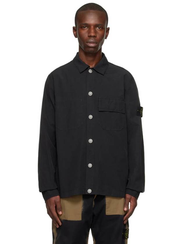 11729 Cupuro Cotton Twill TC Jacket Black - STONE ISLAND - BALAAN 3