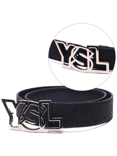 Men's YSL logo belt 274609_FY20N_1109 - SAINT LAURENT - BALAAN 1