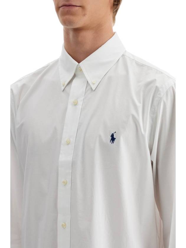 Polo Pony Embroidered Poplin Shirt 710928255 - POLO RALPH LAUREN - BALAAN 5