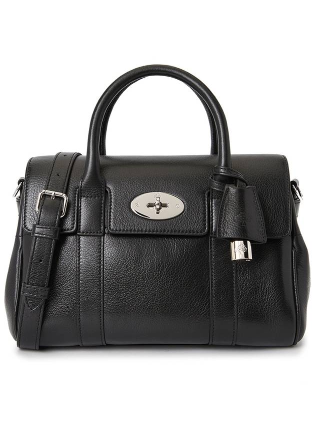 Bayswater Shine Leather Tote Bag Black - MULBERRY - BALAAN 2