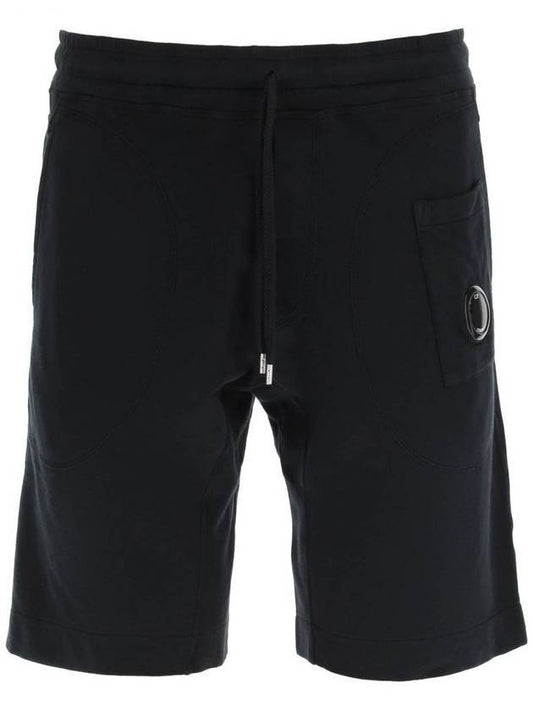 Men's Lens Wappen Shorts Black - CP COMPANY - BALAAN 1