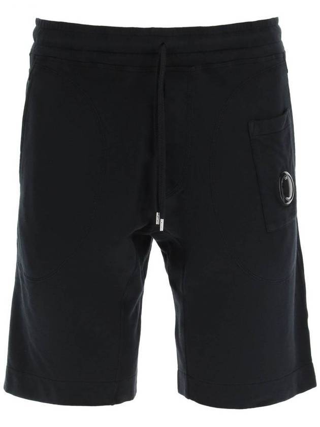 Men's Lens Wappen Bermuda Shorts Black - CP COMPANY - BALAAN 1