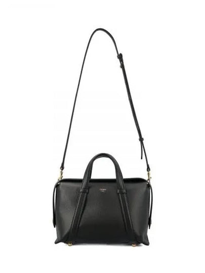 By The Way Boston Medium Leather Tote Bag Black - FENDI - BALAAN 2