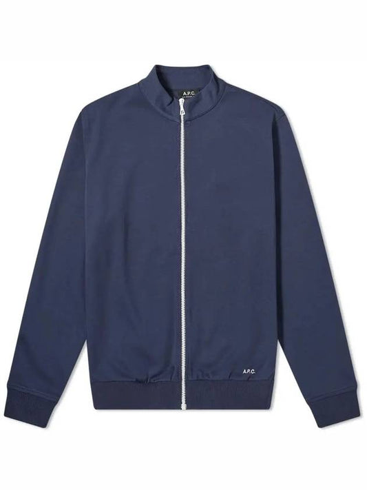 Zip-up blouson men's luggage embroidery logo jacket dark navy CODBD H02548 - A.P.C. - BALAAN 2