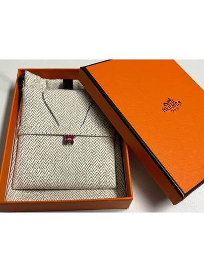 Mini Pop H Pendant Necklace Silver - HERMES - BALAAN 2