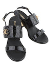 G39730 CC Turnlock Patent Quilted Strap Sandals 37 1 2 companies 33470Y - CHANEL - BALAAN 1