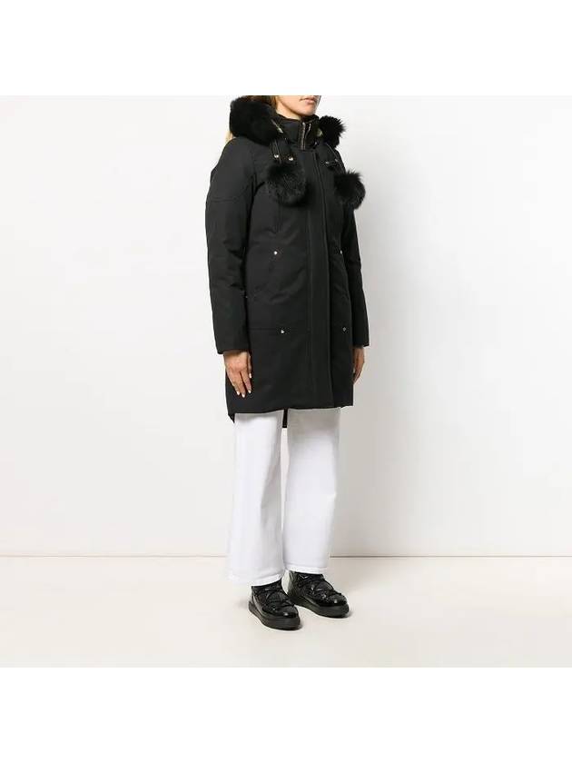 Gold Stirling Parka Black Fox Fur Black - MOOSE KNUCKLES - BALAAN 4