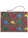 Paisley Pegasus Strap Clutch Bag Brown Blue Yellow - ETRO - BALAAN 1