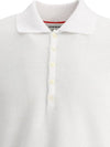 Men's RWB Stripe Cotton Polo Shirt White - THOM BROWNE - BALAAN 3