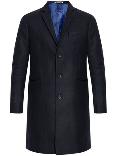 Paul Smith Wool Long Single-Breasted Coat - PAUL SMITH - BALAAN 1