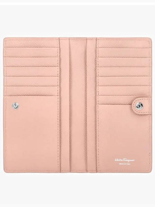 Gancini Continental Long Wallet Pink - SALVATORE FERRAGAMO - BALAAN 4