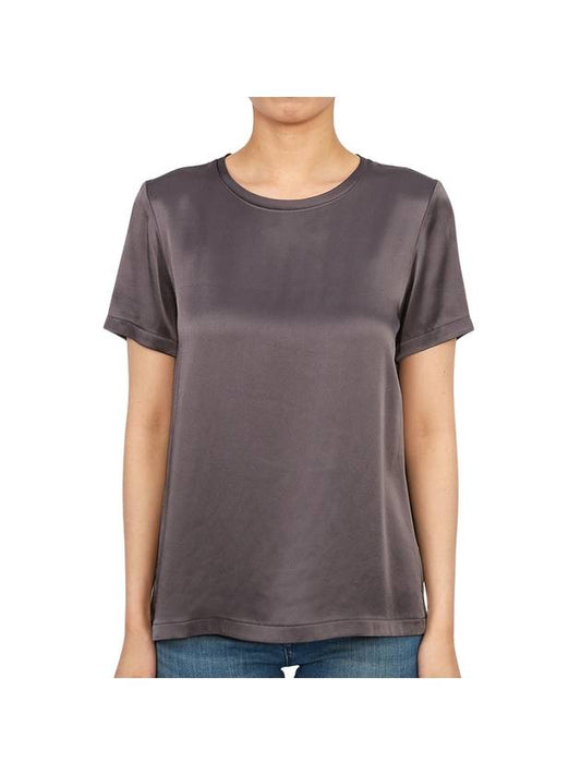 Rebecca Acetate Short Sleeve T-Shirt Charcoal - MAX MARA - BALAAN 2