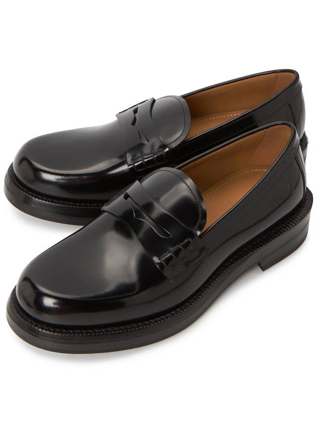 Carlo Polished Calfskin Loafers Black - DIOR - BALAAN 2