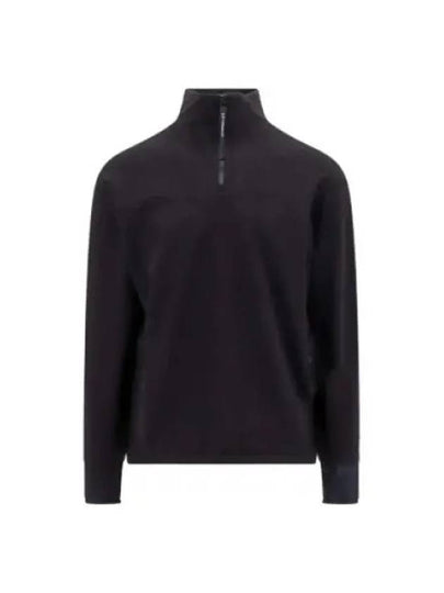 Metropolis Series Stretch Fleece Reverse Sweatshirt Black - CP COMPANY - BALAAN 2