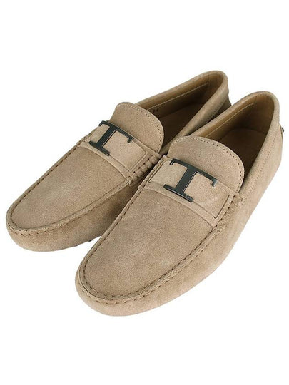 Gommino Suede Driving Shoes Beige - TOD'S - BALAAN 2