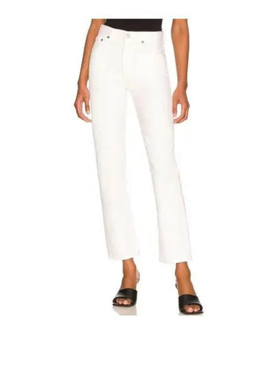 Mia Denim Straight Jeans White - AGOLDE - BALAAN 2