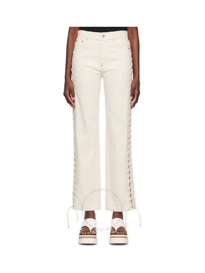 Jeans In Beige Cotton - STELLA MCCARTNEY - BALAAN 2