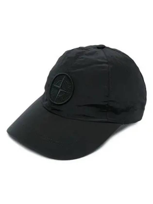 Nylon Metal Ball Cap Black - STONE ISLAND - BALAAN.