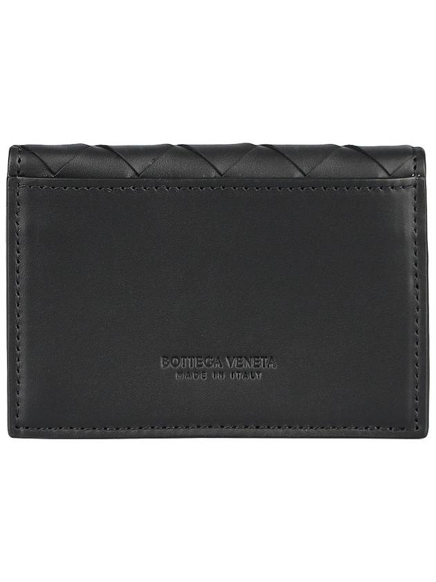 Intrecciato Folding Card Wallet Black - BOTTEGA VENETA - BALAAN 5