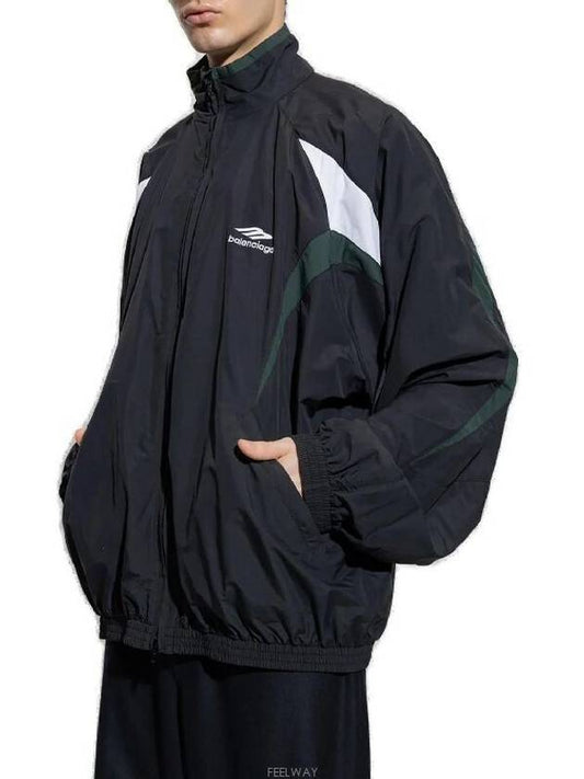 3B Sports Icon Track Jacket Black - BALENCIAGA - BALAAN 2
