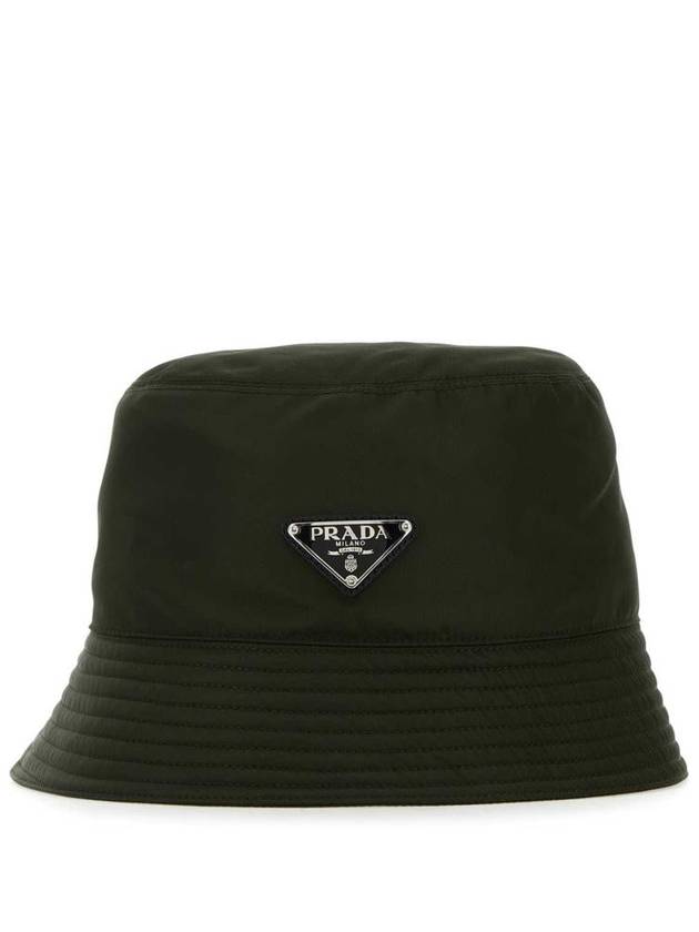 Triangle Logo Re-nylon Bucket Hat Tundra - PRADA - BALAAN 3