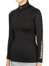 Asa Soft Compression High Neck Long Sleeve T-Shirt Black - J.LINDEBERG - BALAAN 3