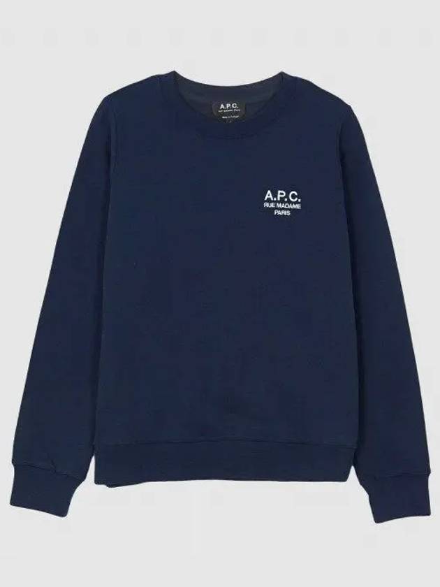 Women s Sky Logo Sweatshirt Navy COEZD F277 1061881 - A.P.C. - BALAAN 1