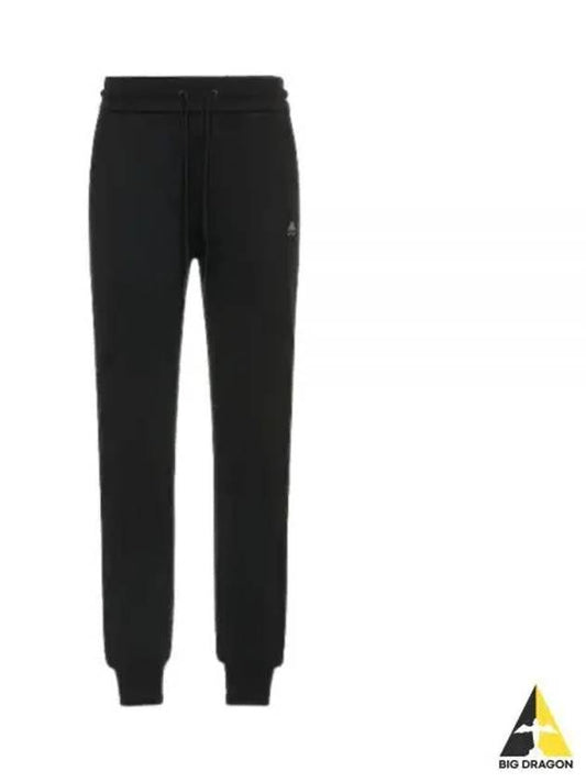 Women's Logo Patch Casual Jogger Track Pants Black - MOOSE KNUCKLES - BALAAN 2