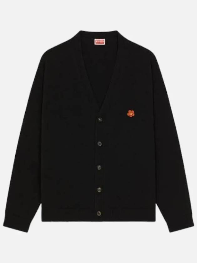 Boke Flower Crest Cardigan Black - KENZO - BALAAN 2