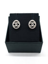 cc logo round earrings silver - CHANEL - BALAAN 2