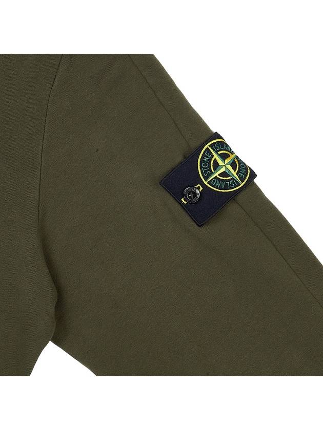 Compass Logo Patch Hoodie Olive - STONE ISLAND - BALAAN 6