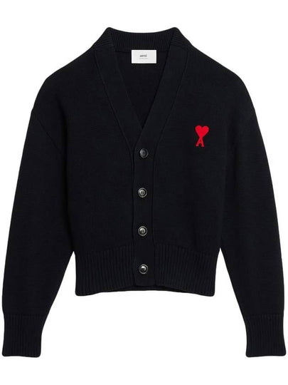 Men's de Coeur Heart Cardigan Black - AMI - BALAAN 2