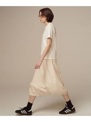 N String Long A-Line Skirt Cream - UNLIKELOOK - BALAAN 1