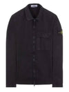 Old Treatment Garment Dyed Overshirt Jacket Navy - STONE ISLAND - BALAAN 2