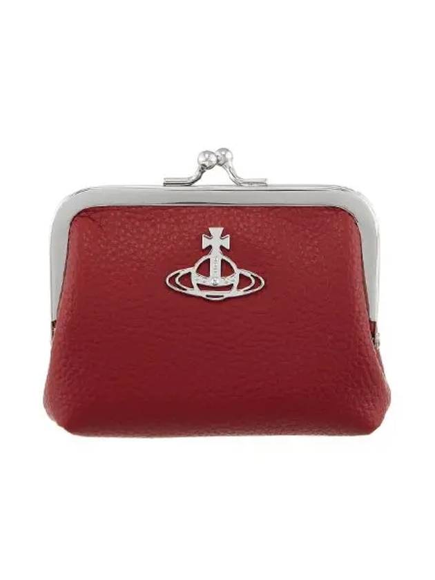 Women's Grain Pulse Frame Coin Wallet Red - VIVIENNE WESTWOOD - BALAAN 3