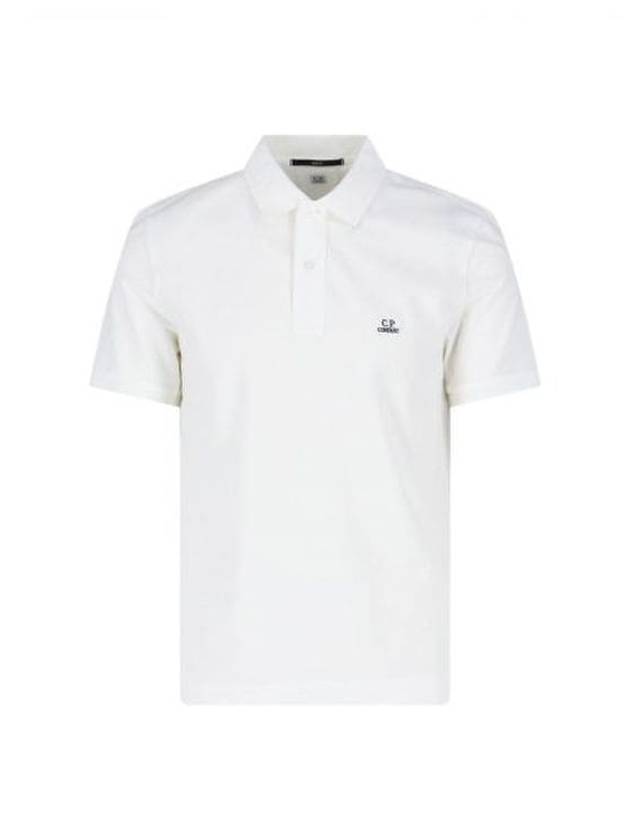 1020 Jersey Logo Polo Shirt White - CP COMPANY - BALAAN 2