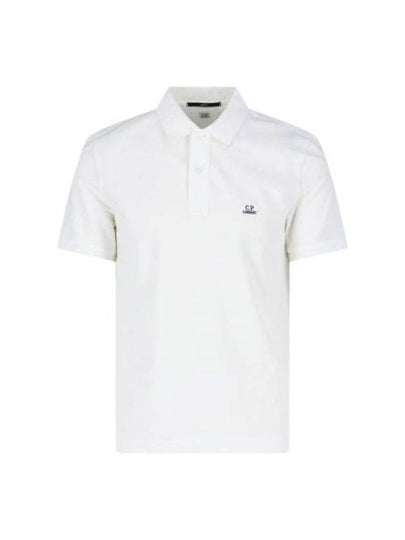 1020 Jersey Logo Polo Shirt White - CP COMPANY - BALAAN 2